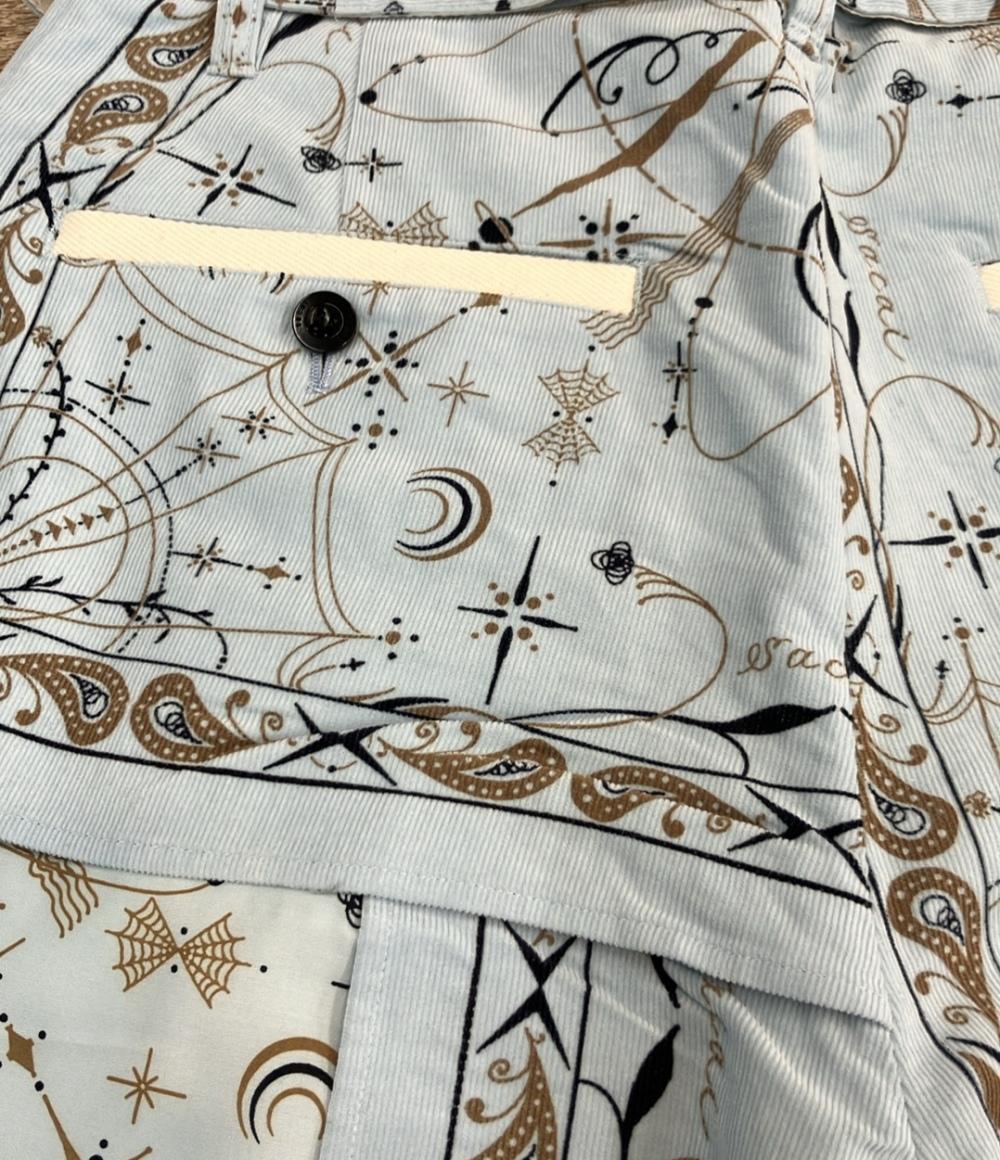 sacai 20aw バンダナ　パンツ　Dr.woo ドクターウー 美品 Sacai Dr Woo ロングパンツ バンダナプリントパンツ メンズ SIZE