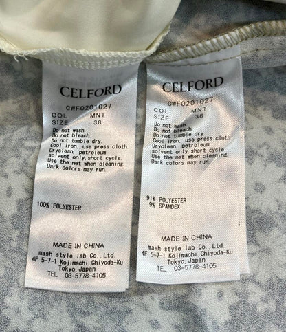 美品 半袖ワンピース キャミソール付き レディース SIZE 38 CELFORD