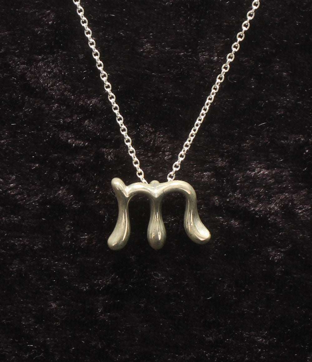 Tiffany & Co. ネックレス SV925 Alphabet Letter Pendant M エルサ･ペレッティ レディース ティファニー