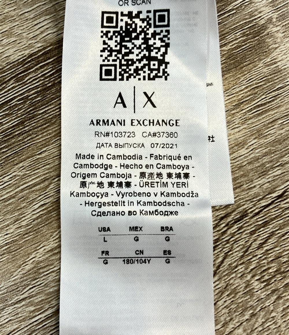 ARMANI EXCHANGE パーカー グレー ジップ 8NZM74 Z9N1Z メンズ SIZE L