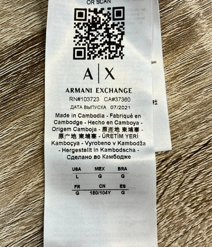 ARMANI EXCHANGE パーカー グレー ジップ 8NZM74 Z9N1Z メンズ SIZE L アルマーニエクスチェンジ