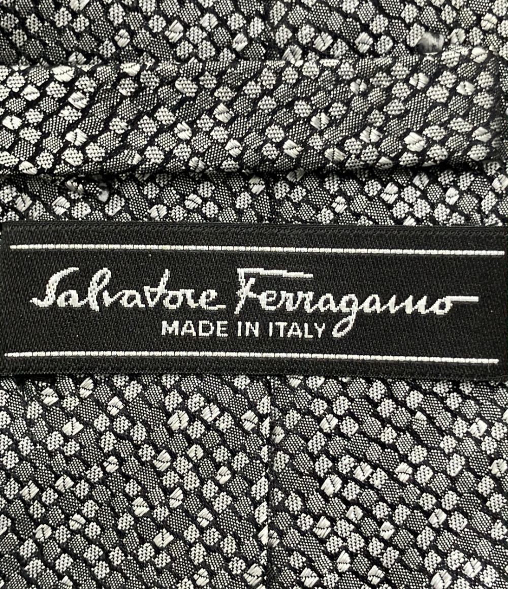 美品 Salvatore Ferragamo ネクタイ シルク100% メンズ サルヴァトーレフェラガモ