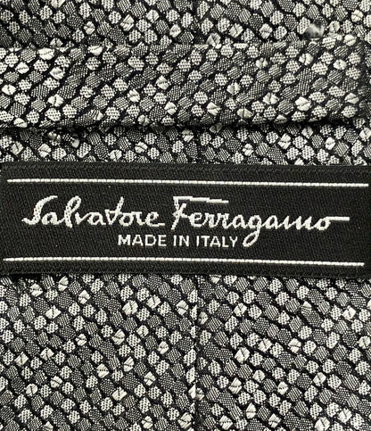 美品 Salvatore Ferragamo ネクタイ シルク100% メンズ サルヴァトーレフェラガモ