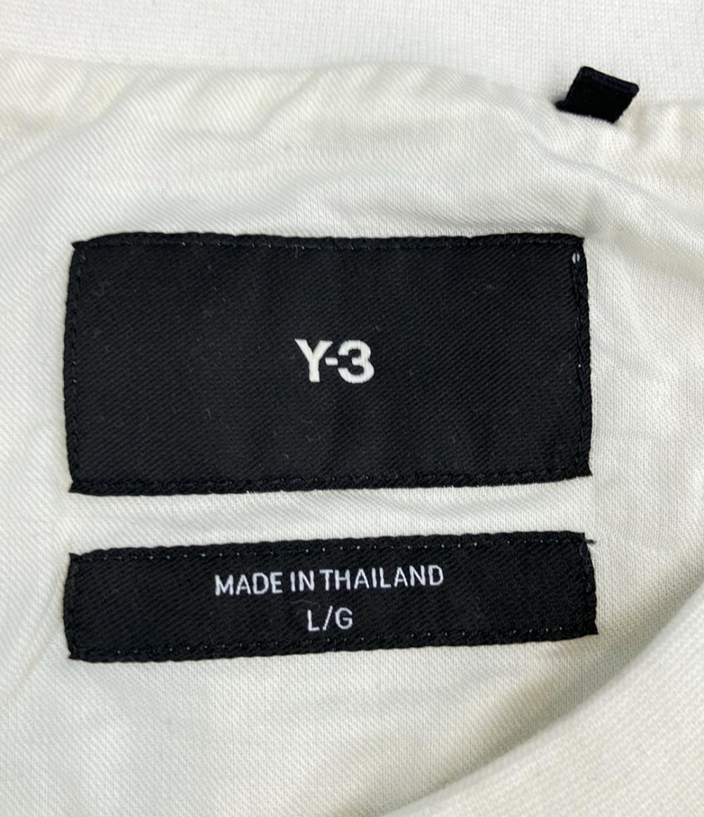 Y-3 長袖Tシャツ フラワーグラフィック ストリート メンズ SIZE L ワイスリー