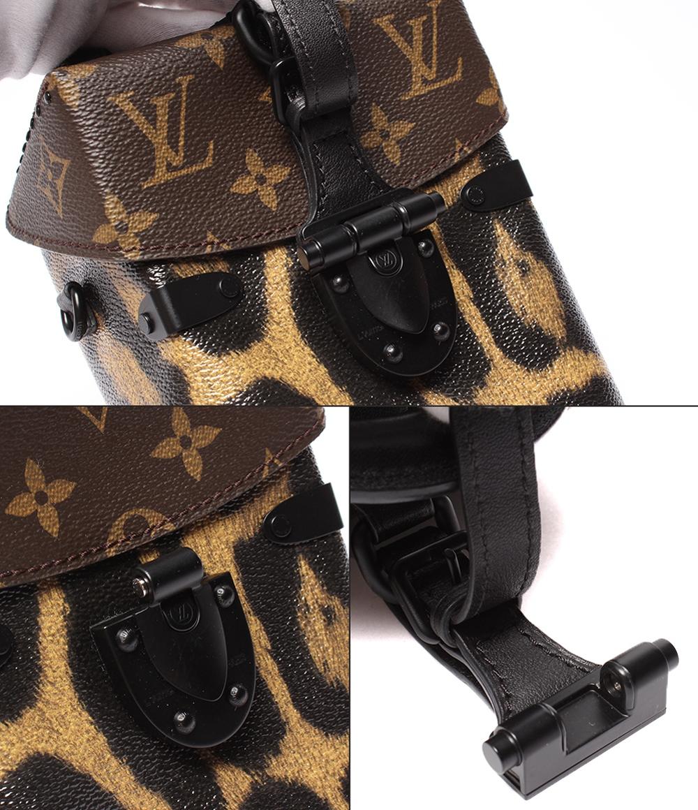 美品 ルイ・ヴィトン 2way ハンドバッグ ショルダーバッグ 斜め掛け カメラボックス モノグラム レオパード M43001 レディース LOUIS VUITTON