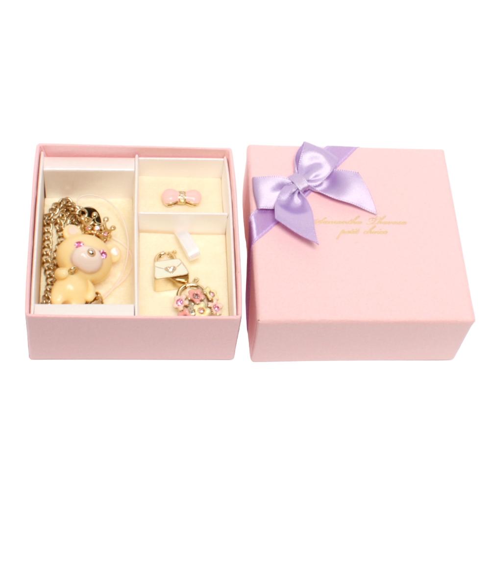 美品 Samantha Thavasa petit Choice バッグチャーム ストラップ ベアモチーフ セット レディース サマンサタバサプチチョイス