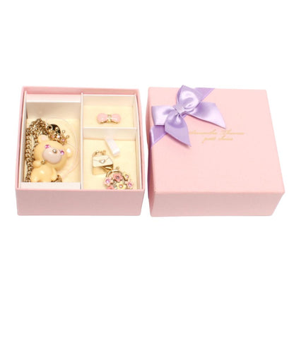 美品 Samantha Thavasa petit Choice バッグチャーム ストラップ ベアモチーフ セット レディース サマンサタバサプチチョイス
