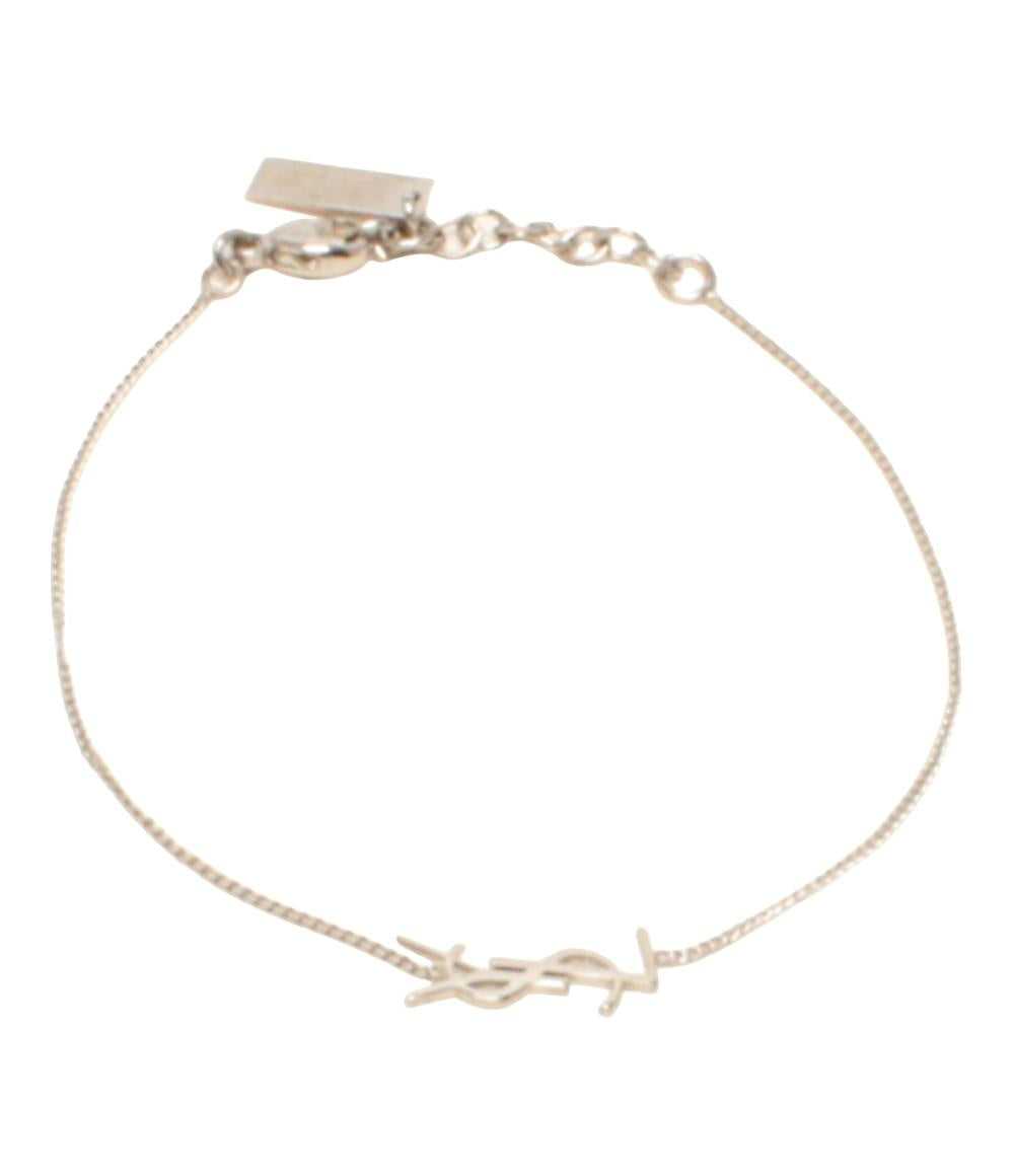 美品 YVES SAINT LAURENT ブレスレット カサンドラ YSLロゴ レディース イヴ・サンローラン
