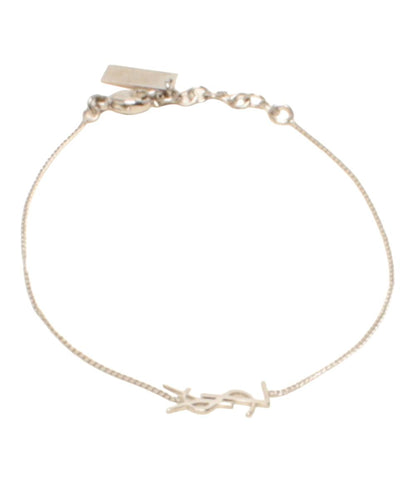 美品 YVES SAINT LAURENT ブレスレット カサンドラ YSLロゴ レディース イヴ・サンローラン