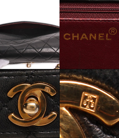 シャネル  チェーンレザーショルダーバッグ ゴールド金具 シングルフラップ 台形  マトラッセ スムースレザー    レディース   CHANEL