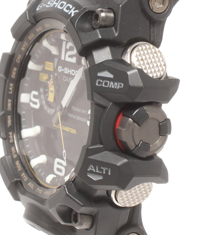 美品 CASIO 腕時計 マッドマスター MUDMASTER G-SHOCK 電波ソーラー ソーラー ブラック GWG-1000 メンズ カシオ