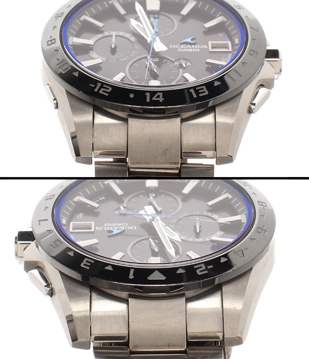 CASIO 腕時計 Bluetooth OCEANUS オシアナス ソーラー ブラック 0CW-T3000 メンズ カシオ