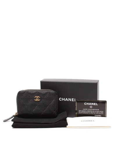 シャネル コインケース コインパース キャビアスキン マトラッセ タイムレスクラシック ライン AP0216 レディース CHANEL
