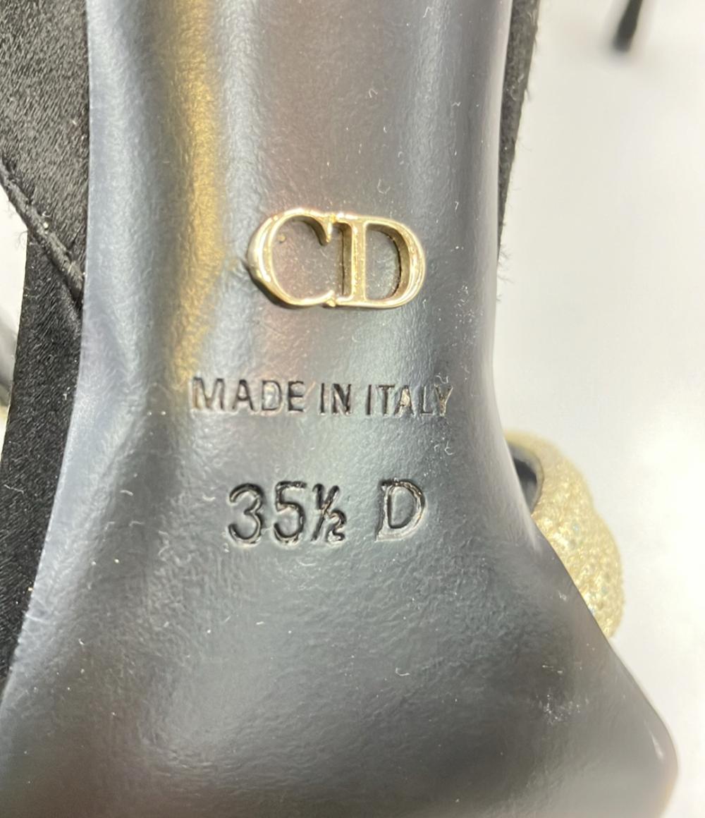 Christian Dior パンプス サテン レディース SIZE 35 1/2 D (22.5cm