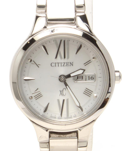 美品 CITIZEN 腕時計 クロスシー xC ソーラー シルバー E001-T020330 レディース シチズン
