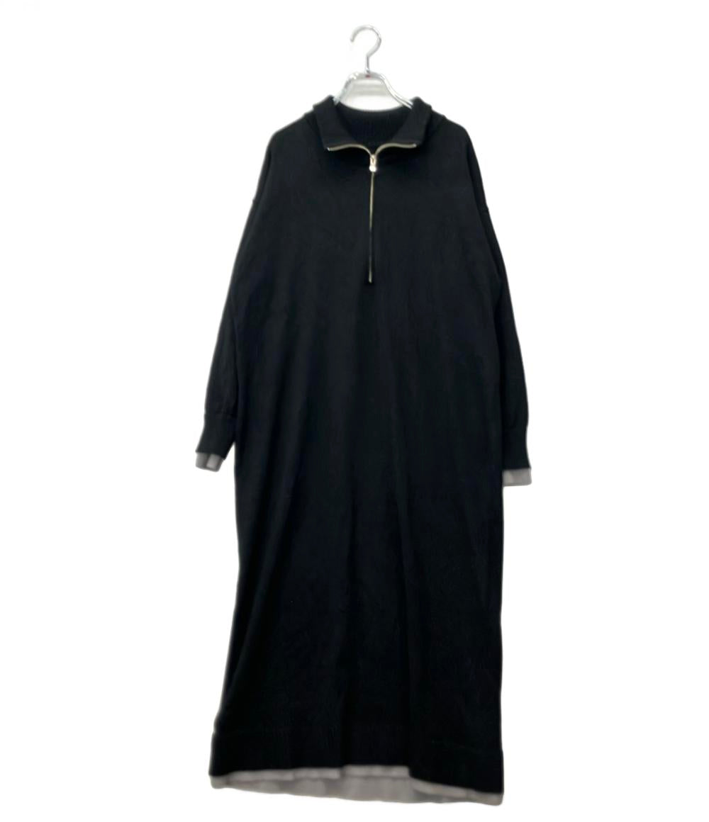 Diagram 長袖ワンピース タグ付き バイカラーストレートニットOP 0325433329-00 レディース SIZE 36 (S) ダイアグラム