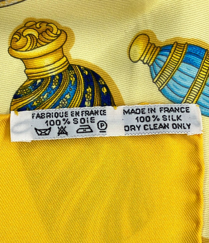 HERMES スカーフ カレ90 シルク100% 香水瓶 レディース エルメス