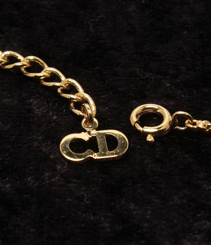 美品 Christian Dior ネックレス イヤリング Diorロゴ ハートモチーフ 2点セット レディース クリスチャンディオール