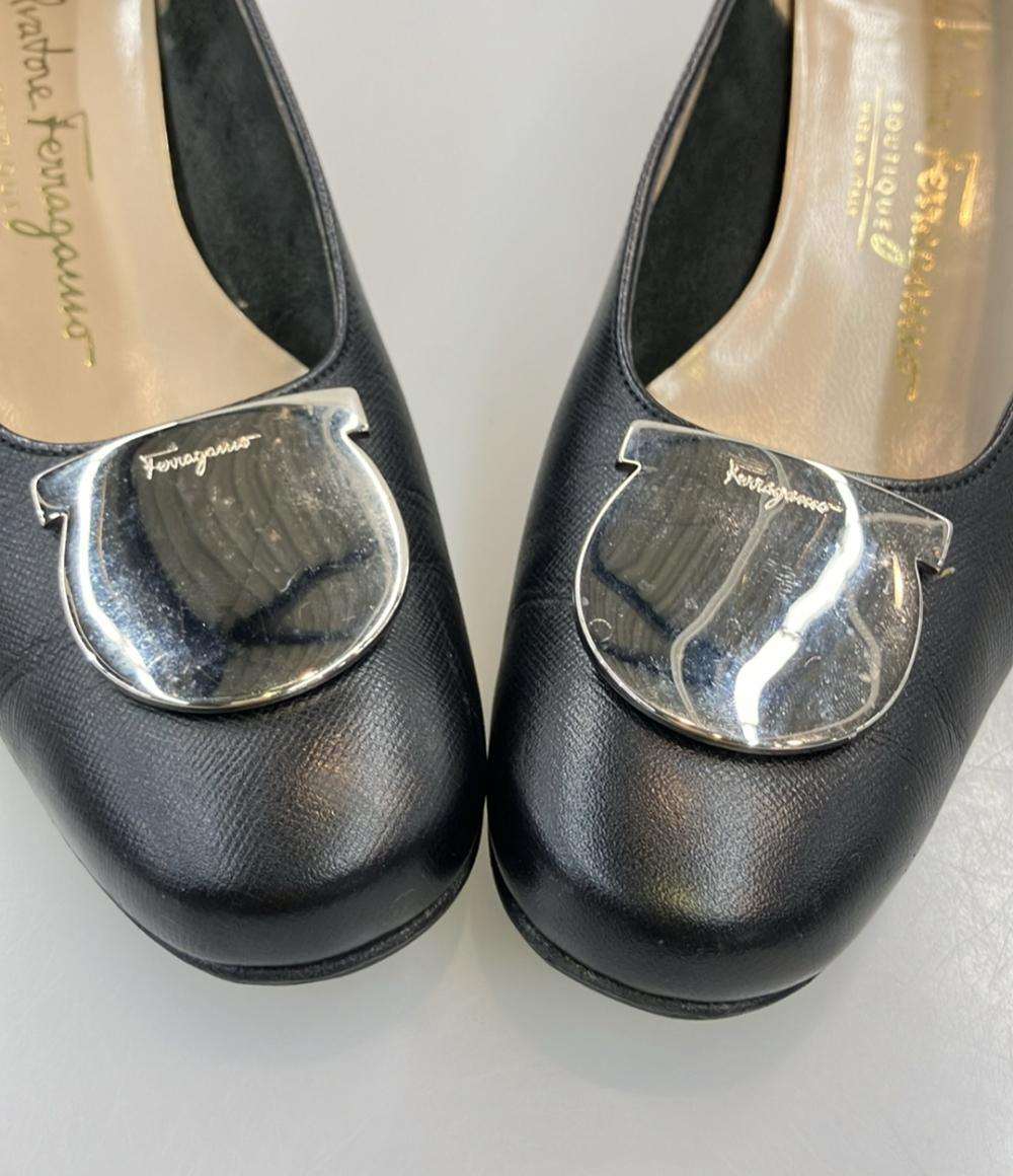 Salvatore Ferragamo パンプス ガンチーニ レディース SIZE 6 1/2 サルヴァトーレフェラガモ