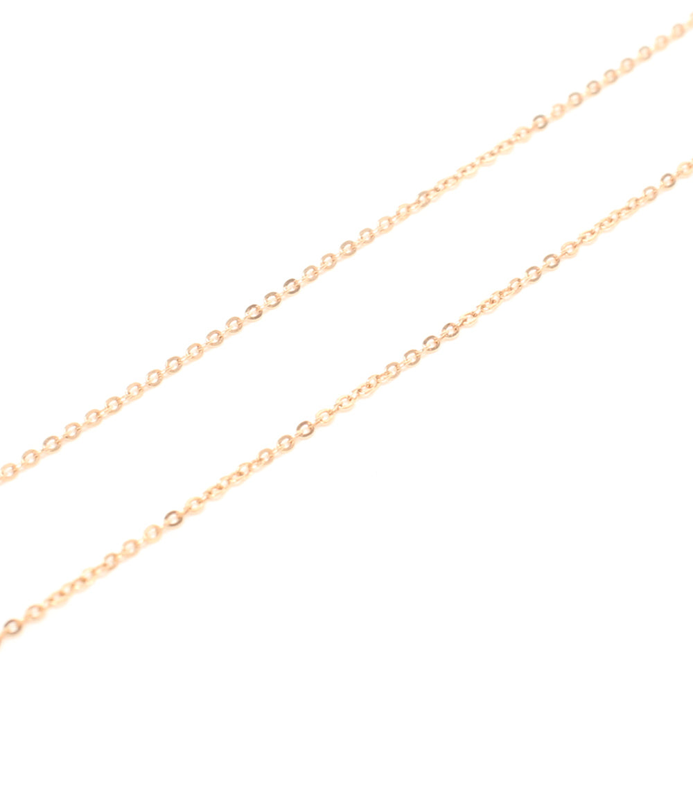 美品 Disney K.UNO ネックレス K18 ダイヤ 0.03ct ミッキーモチーフ レディース ディズニー