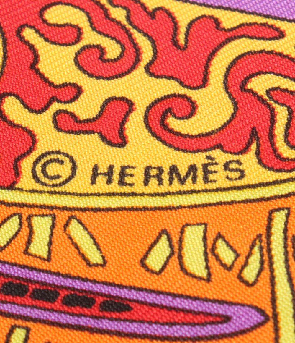 美品 エルメス スカーフ シルク100％ ツイリー パナマのクナ族 レディース HERMES