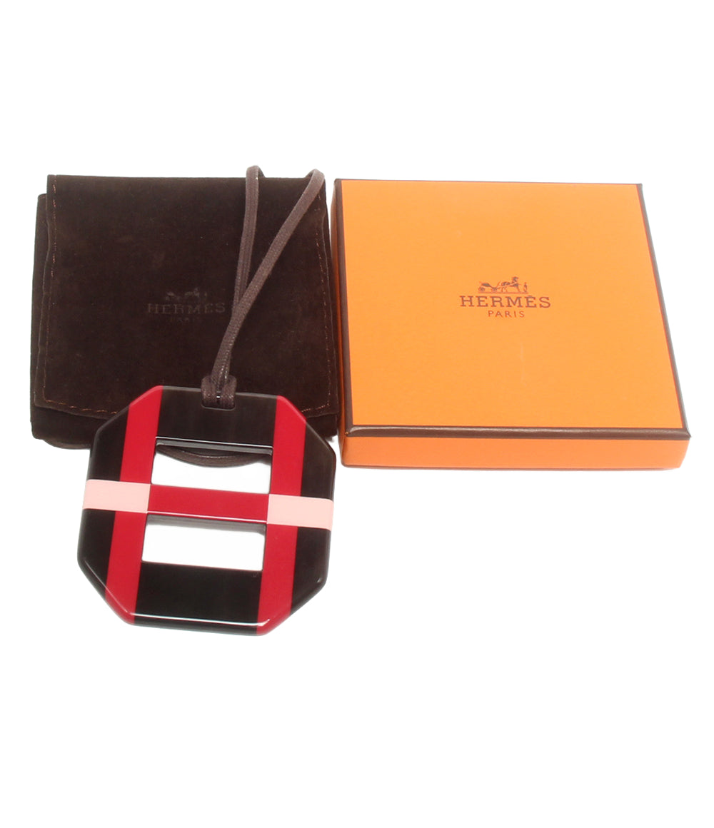 美品 HERMES ネックレス バッファローホーン ラッカー レディース エルメス