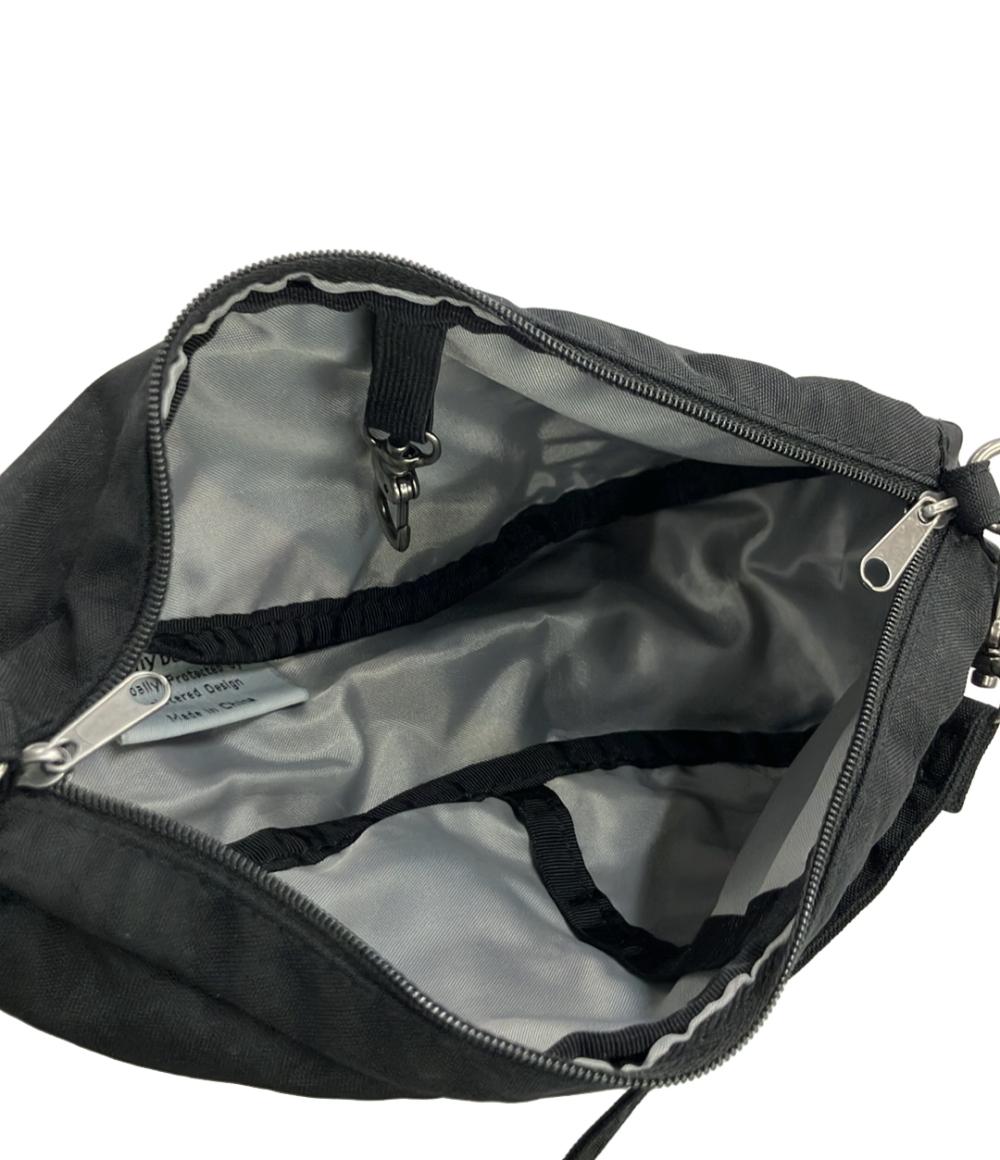 〈新品未使用タグ付〉Fujimoto ブラックローブボディーバッグ 美品 HEALTHY BACK BAG ボディバッグ ナイロン レディース ヘルシー