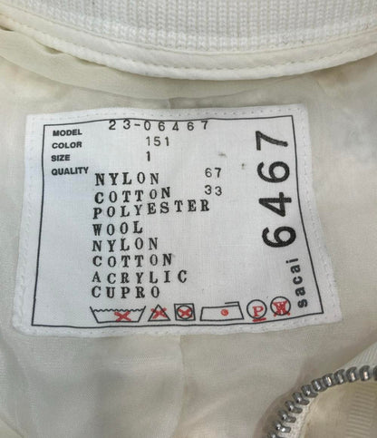 Sacai ツイードジャケット ドッキング 23SS 23-06467 レディース SIZE 1 (S) サカイ