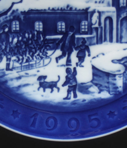 美品 Royal Copenhagen イヤープレート 飾り皿 18cm 1995 ロイヤルコペンハーゲン