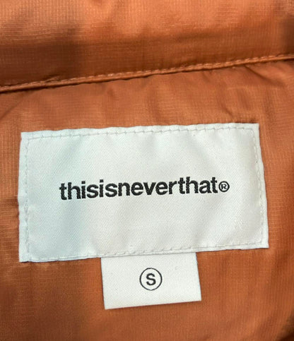 THISISNEVERTHAT ダウンジャケット タグ付き ジップアップ DSN Down Puffer Jacket TN253OOWHS05 メンズ SIZE S ディスイズネバーザット