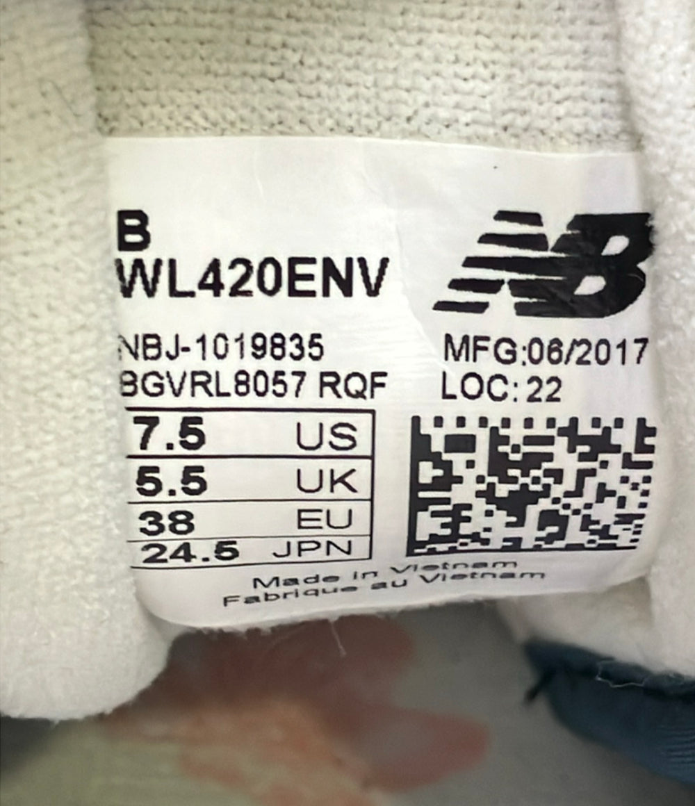 NEW BALANCE earth music & ecology ローカットスニーカー WL420ENV レディース SIZE 24.5 ニューバランス アースミュージックアンドエコロジー
