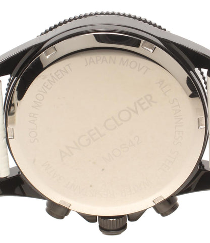 Angel Clover 腕時計 ソーラー ブラック MOS42 メンズ エンジェルクローバー