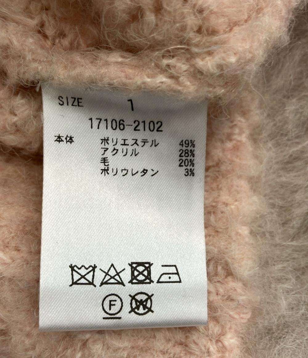 CLANE 長袖カーディガン 24AW クロップド丈  シャギー プルオーバー ニット SHAGGY SHORT KNIT CARDIGAN 17106-2102 レディース SIZE 1 (S) クラネ