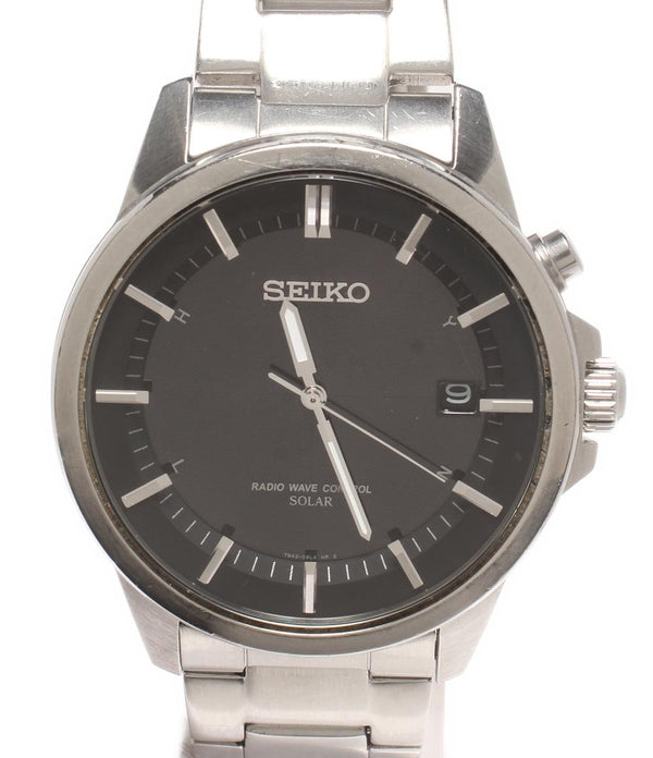 SEIKO 腕時計 スピリット ソーラー ブラック 7B42-0AT0 メンズ