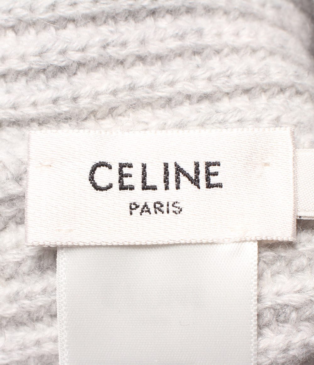 美品 CELINE ニット帽 カシミヤ100％ トリオンフ レディース メンズ SIZE TU セリーヌ