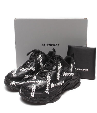 美品 BALENCIAGA ローカットスニーカー 厚底 Triple S LOGO レディース メンズ SIZE 25.0 バレンシアガ