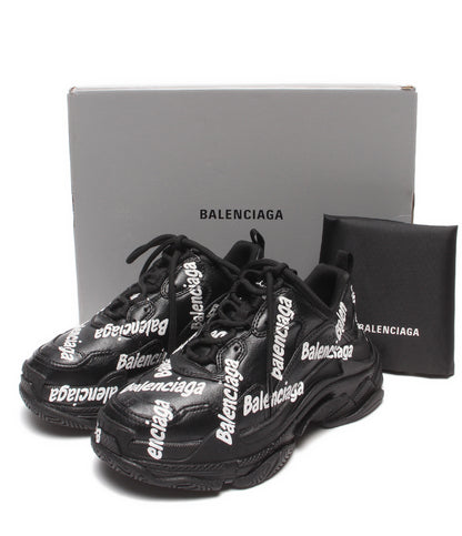 美品 BALENCIAGA ローカットスニーカー 厚底 Triple S LOGO レディース メンズ SIZE 25.0 バレンシアガ