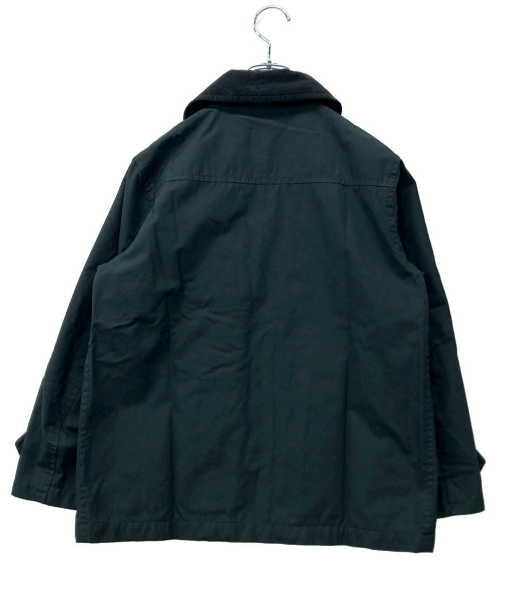 FRED PERRY ブルゾン オイルドジャケット  xThe British Millerain 襟コーデュロイ ダブルジップ ロゴ刺繍 F2338 メンズ SIZE S フレッドペリー