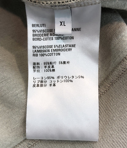 ベルルッティ  オーバーサイズスウェット レザーロゴ     R21JRL58JAFD メンズ SIZE XL (XL以上) Berluti