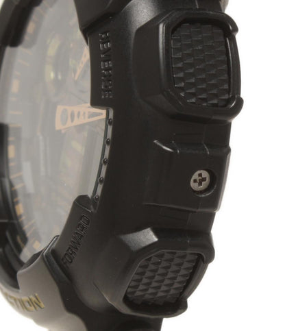 美品 CASIO 腕時計 G-SHOCK クオーツ ブラック GA-100CF メンズ カシオ