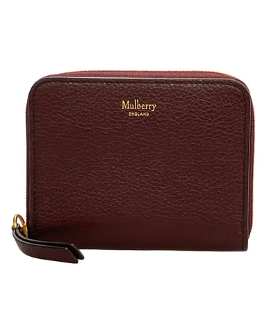 美品 マルベリー ラウンドファスナーコインケース カードケース レディース MULBERRY