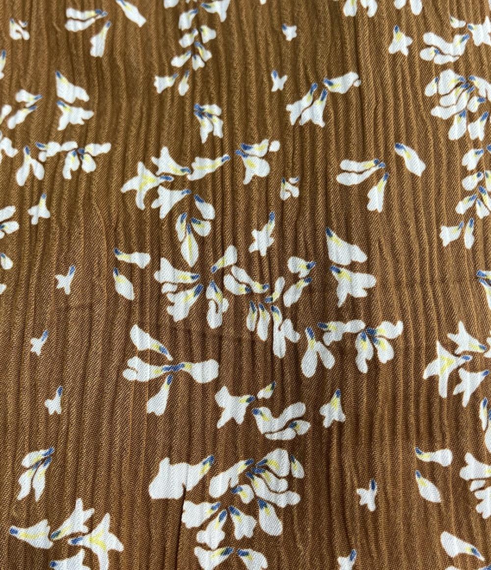 美品 マメ クロゴウチ 長袖 花柄ワンピース レディース SIZE 2 (M) Mame Kurogouchi