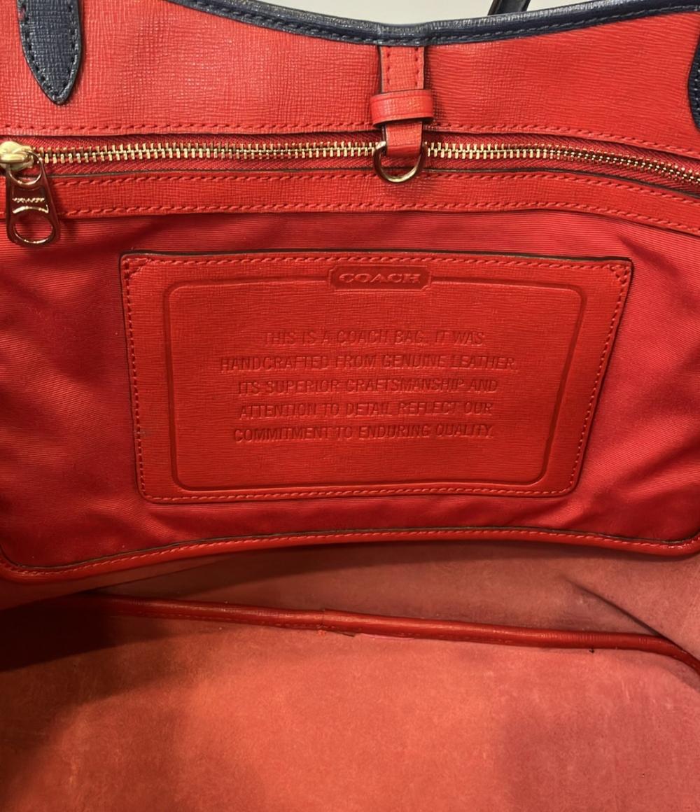 訳あり COACH トートバッグ 肩掛け パンチング ロゴ レディース コーチ