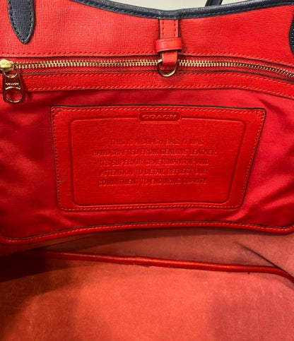 訳あり COACH トートバッグ 肩掛け パンチング ロゴ レディース コーチ