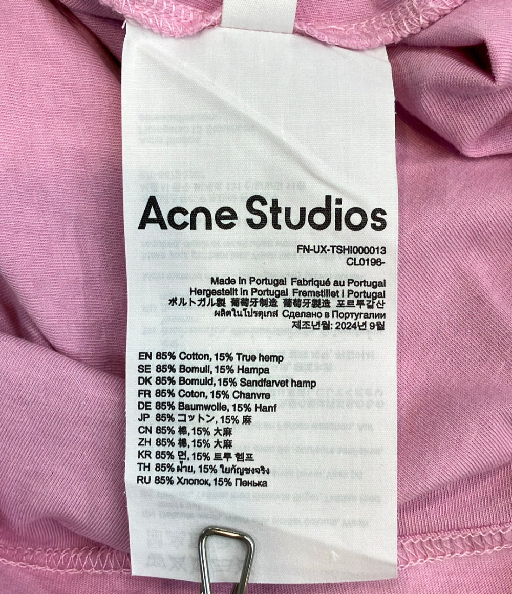Acne Studios 半袖 スプレー加工ロゴTシャツ ダメージ加工 FN-UX-TSH1000013  CL0196 メンズ レディース SIZE XS アクネ ストゥディオズ