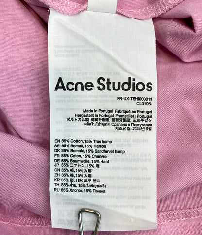 Acne Studios 半袖 スプレー加工ロゴTシャツ ダメージ加工 FN-UX-TSH1000013  CL0196 メンズ レディース SIZE XS アクネ ストゥディオズ