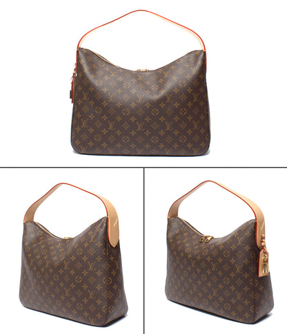 美品 LOUIS VUITTON ショルダーバッグ 肩掛け スラウチィMM モノグラム M12098 レディース ルイ・ヴィトン
