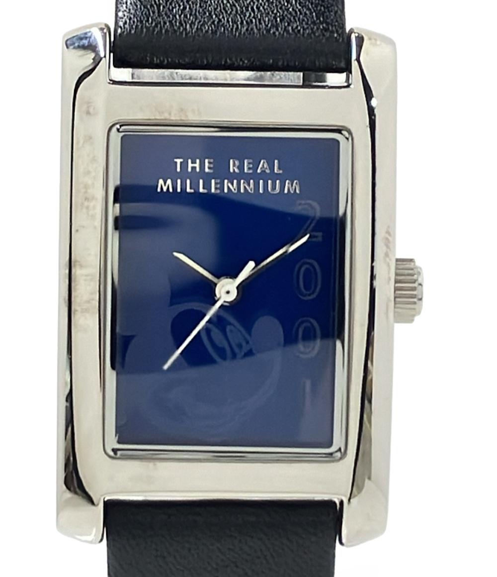 ディズニー ③-124  602 Disney腕時計 2001 THE  REAL  MILLENNIUM クオーツ ブルー レディース