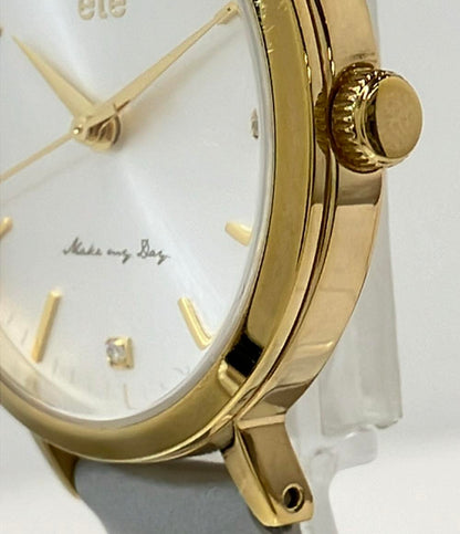 エテ 腕時計 クオーツ シルバー レディース ete