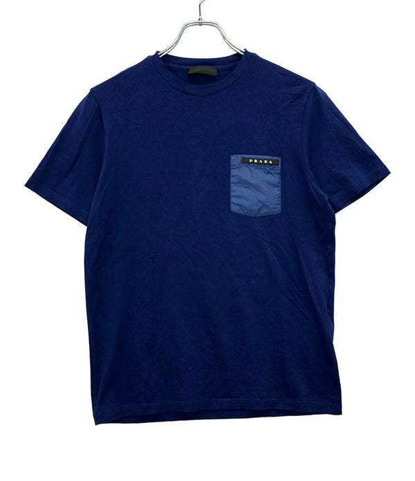 PRADA プラダ 半袖ポロシャツ XSサイズ 紺色 ラバーネーム プラダ PRADA メンズトップス PIQUET ピケ 半袖ポロシャツ UJN444-XGS